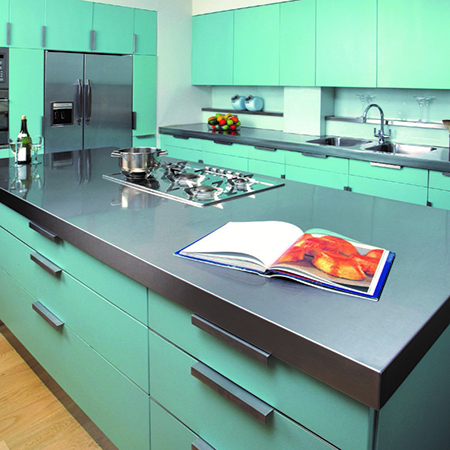 Contemporary stainless steel Worktops stand the test of time